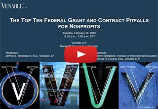 The Top Ten Federal Grant and Contract Pitfalls for Nonprofits