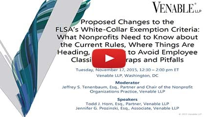 Proposed Changes to the FLSA’s White-Collar Exemption Criteria