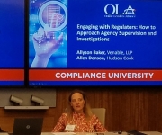 Allyson Baker presenting at Compliance University