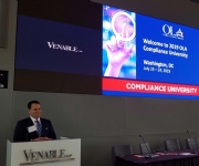 Jonathan Pompan speaking at Compliance University