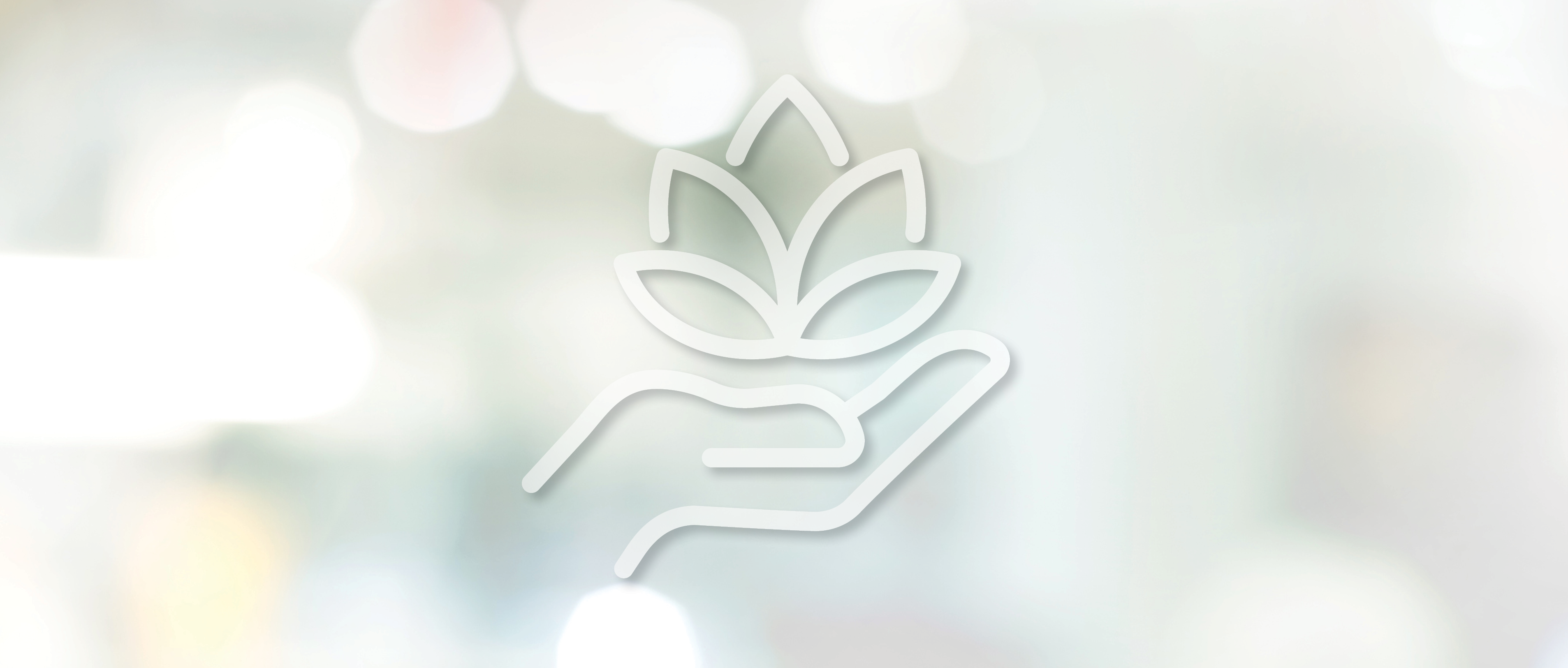 hand and flower logo