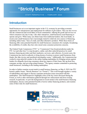 FTC Staff Perspectives