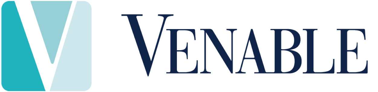 Venable logo with V mark