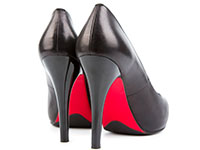 shoes with red soles