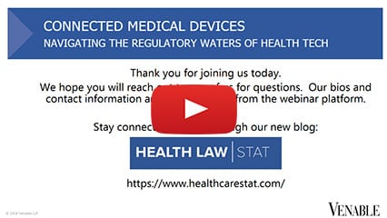 Connected Medical Devices Webinar