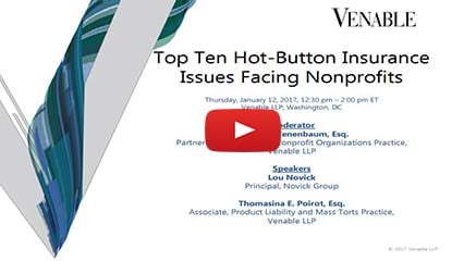 Top Ten Hot Button Insurance Issues Facing Nonprofits