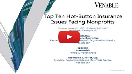 Top Ten Hot Button Insurance Issues Facing Nonprofits