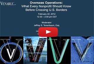 Overseas Operations: What Every Nonprofit Should Know Before Crossing U.S. Borders