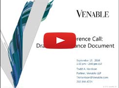 Draft NDI Guidance Document an NCN Conference Call hosted by Venable LLP and Nutrition Capital Network