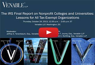 The IRS Final Report on Nonprofit Colleges and Universities