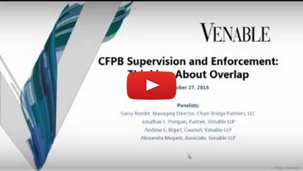 CFPB Supervision and Enforcement: Thinking About Overlap