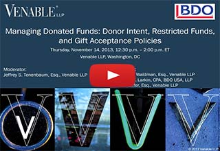 Managing Donated Funds: Donor Intent, Restricted Funds, and Gift Acceptance Policies