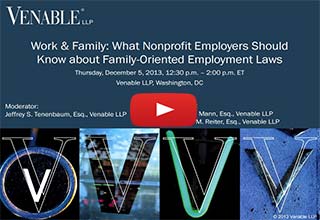Work and Family: What Nonprofit Employers Should Know about Family-Oriented Employment Laws